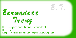 bernadett trenz business card